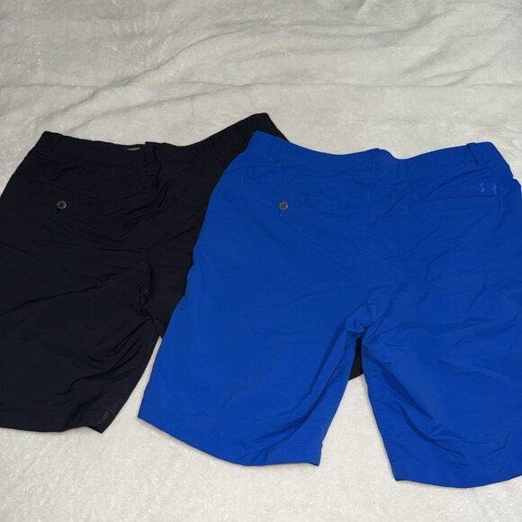 Lot of 2 Mens Under Armour Black Blue Performance Golf Shorts Size 36 - Picture 7 of 7